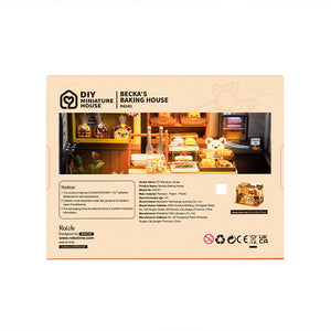 Rolife Becka’s Baking House - DIY Miniature House Kit - DG161