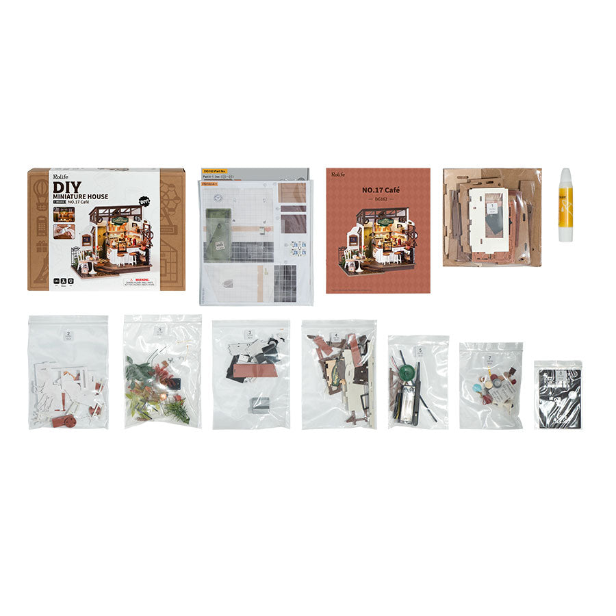 Rolife Slow Life Café - DIY Miniature House Kit - DG162