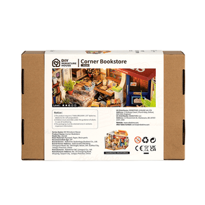 Rolife Corner Bookstore - DIY Miniature House Kit - DG164