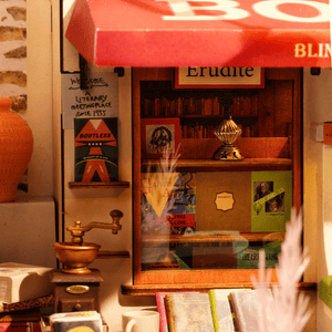 Rolife Corner Bookstore - DIY Miniature House Kit - DG164