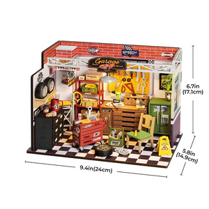 Rolife Garage Workshop - DIY Miniature House Kit - DG165
