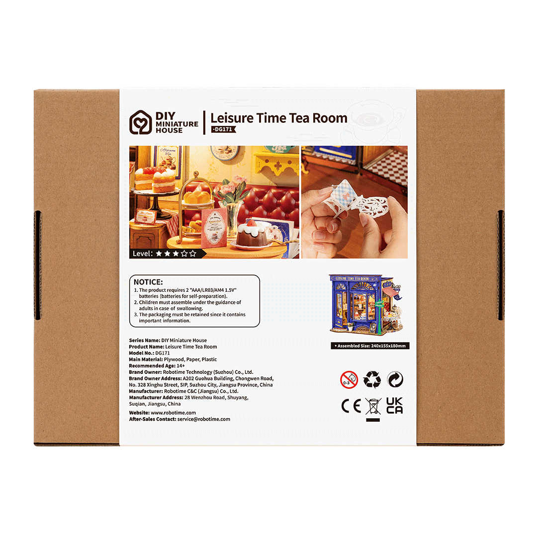 Rolife Leisure Time Tea Room - DIY Miniature House - DG171