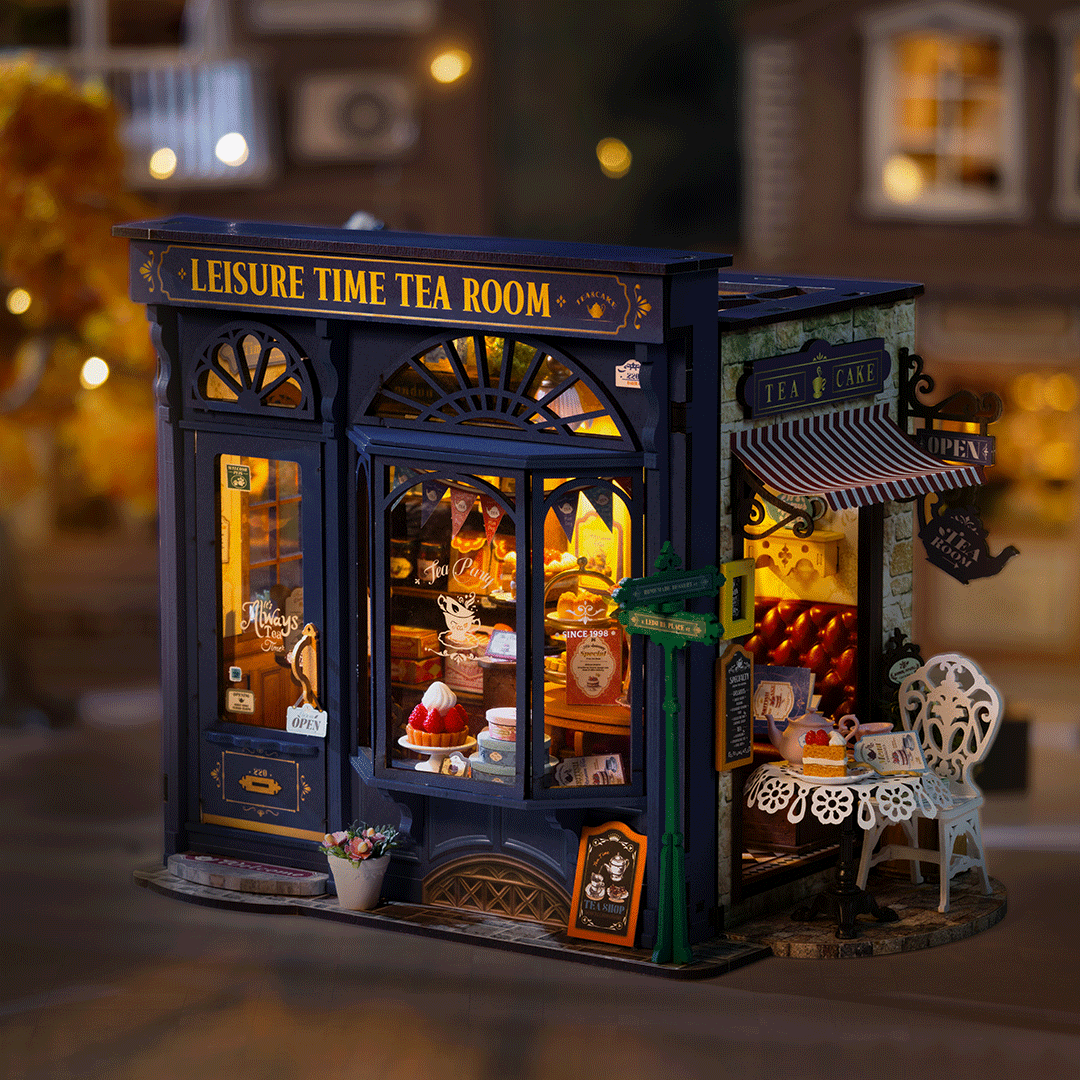 Rolife Leisure Time Tea Room - DIY Miniature House - DG171
