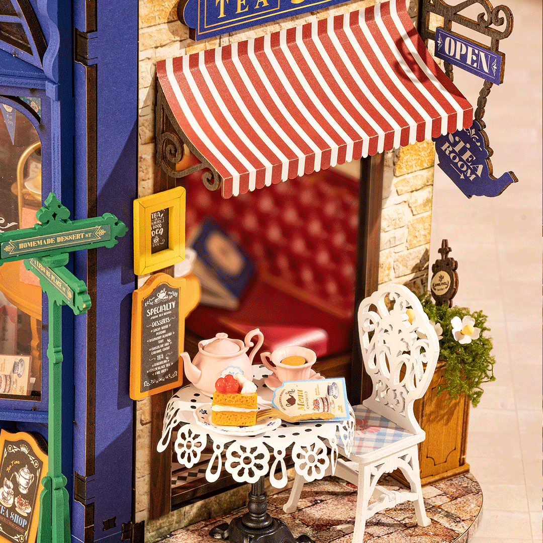 Rolife Leisure Time Tea Room - DIY Miniature House - DG171