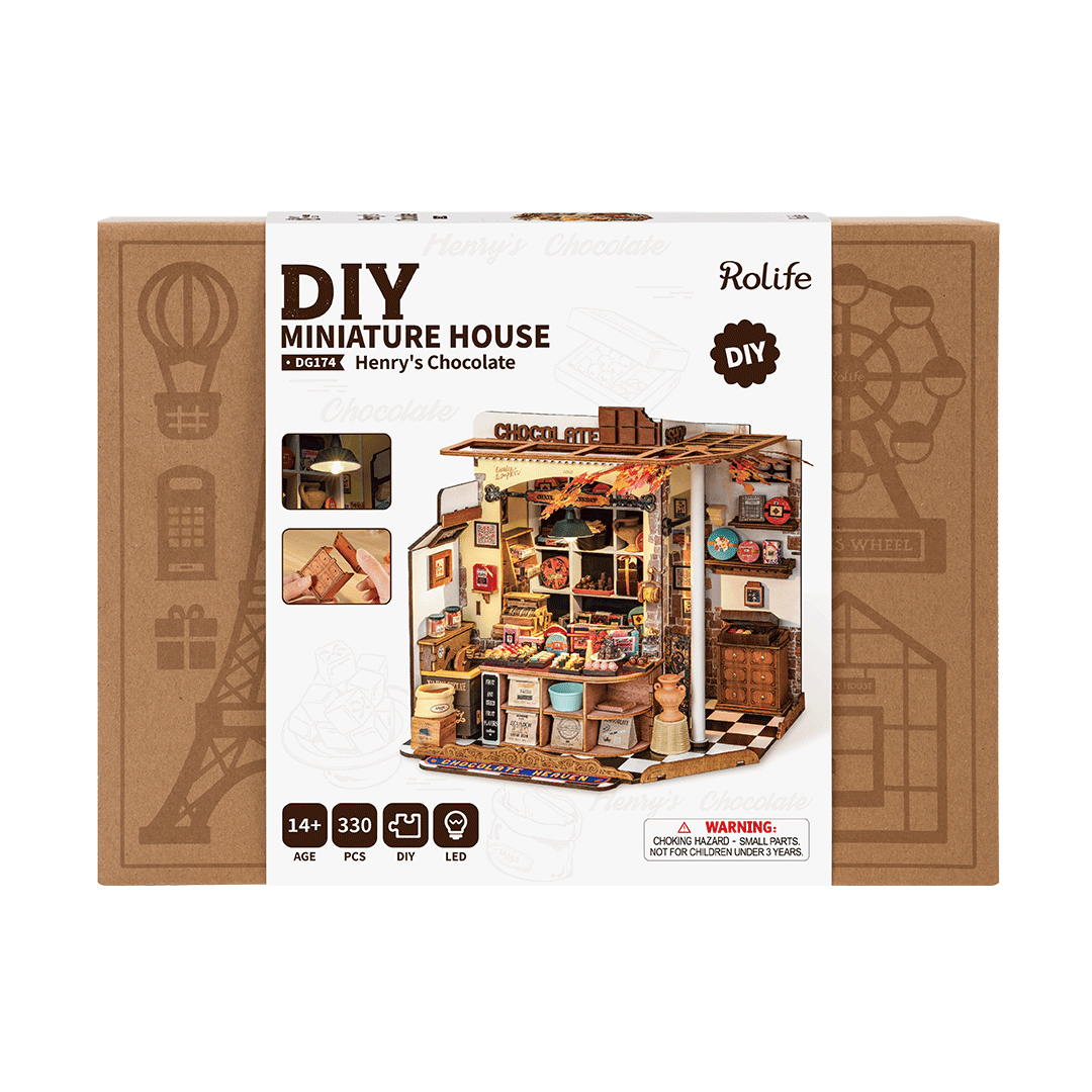 Rolife Henry’s Chocolate - DIY Miniature Dollhouse - DG174