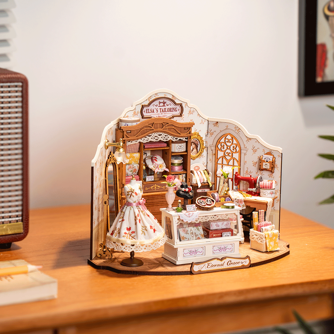 Rolife Elsa’s Tailoring - DIY Miniature House Kit - DG178