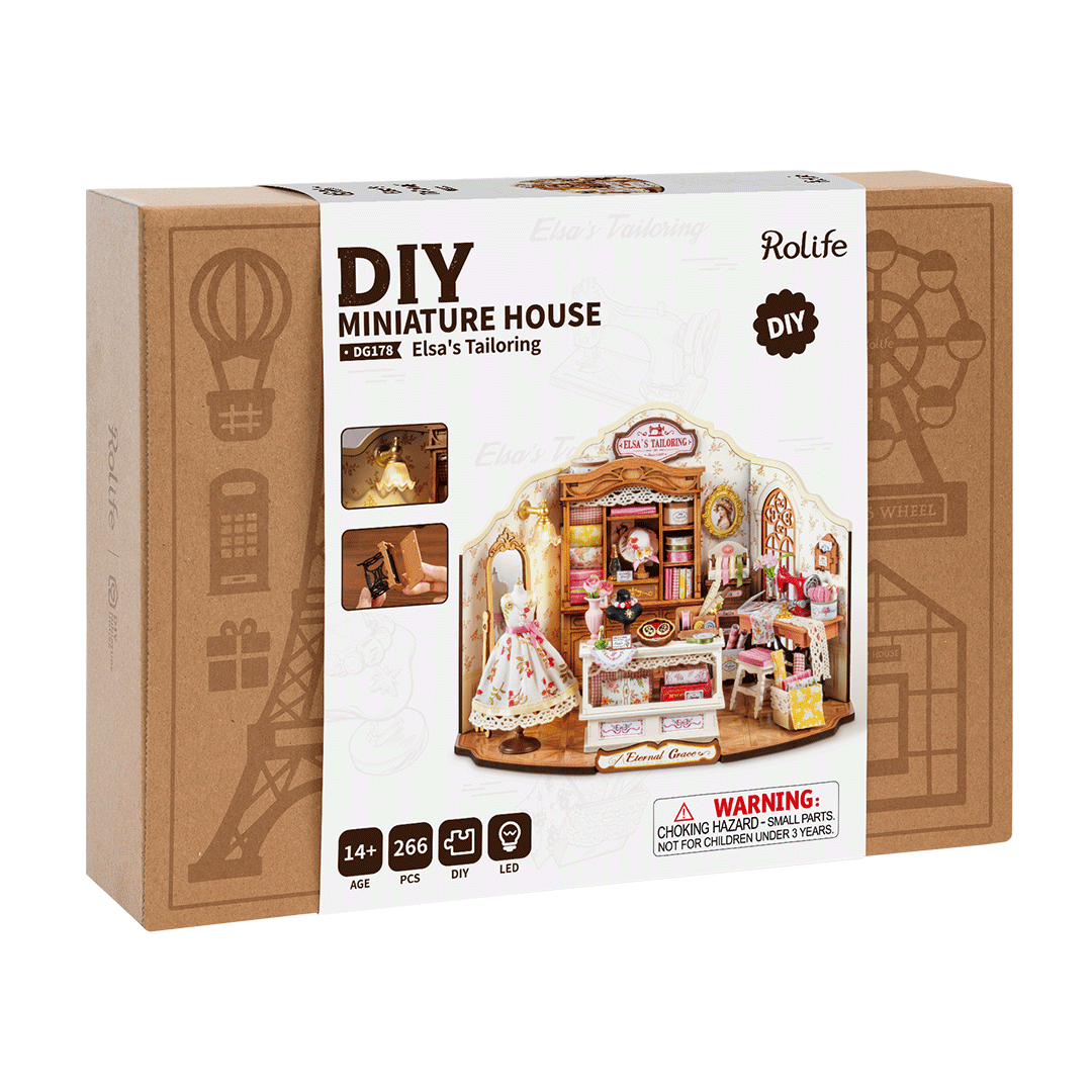 Rolife Elsa’s Tailoring - DIY Miniature House Kit - DG178