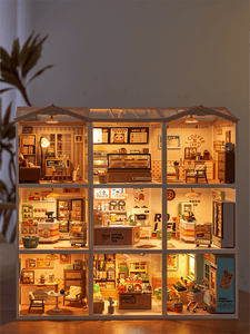 Rolife Cozy Living Lounge - DIY Plastic Miniature House - DW007
