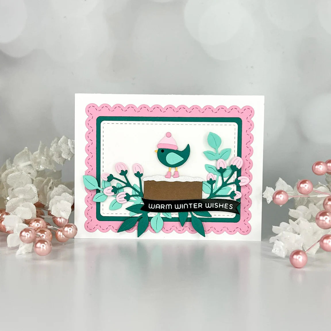 Spellbinders Little Birdies Etched Dies from the All About Christmas Collection by Lisa Horton