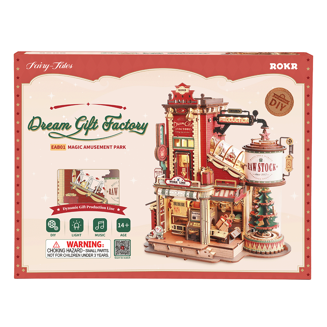 ROKR Dream Gift Factory Wooden Music Box - EAB01