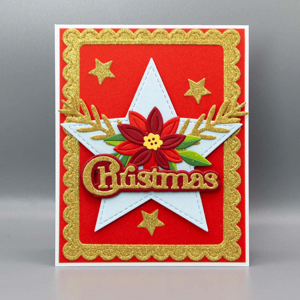 Spellbinders Christmas Foliage Etched Dies from the All About Christmas Collection by Lisa Horton