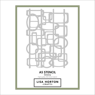 Lisa Horton Crafts Groovy A5 Stencil