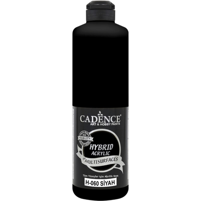 Cadence Hybrid Acrylic Multi-Surface Paint - Black 500ml