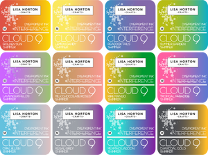 Cloud 9 Interference Blending Ink Pad Complete Collection - Release 2 (12 colours)
