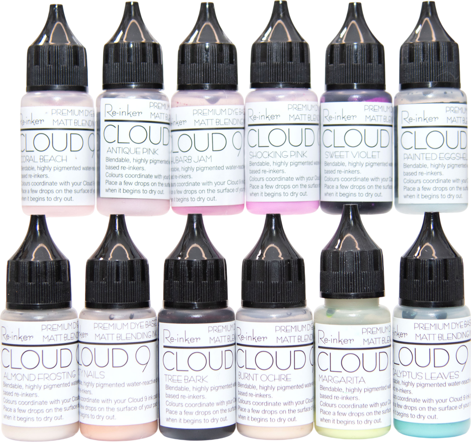 Cloud 9 Complete Matt Blending Ink Pad Reinkers - Release 2