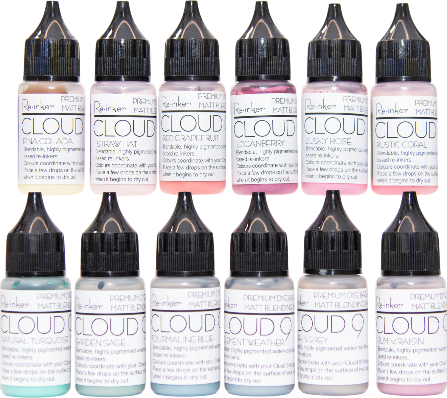 Cloud 9 Complete Matt Blending Ink Pad Reinkers - Release 3