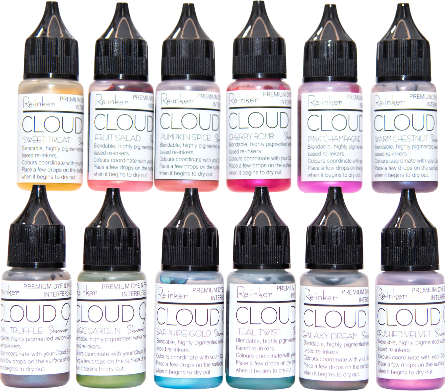 Cloud 9 Complete Interference Ink Pad Reinkers - Release 1