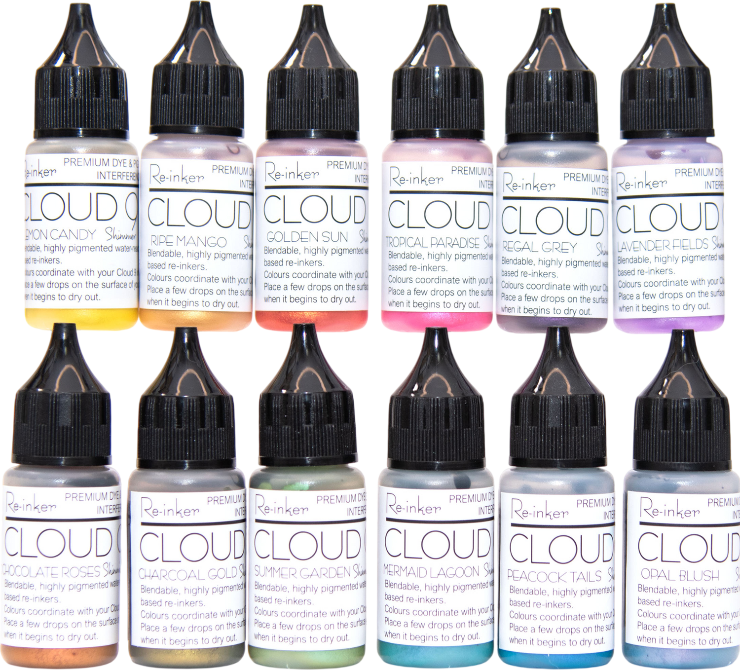 Cloud 9 Complete Interference Ink Pad Reinkers - Release 2