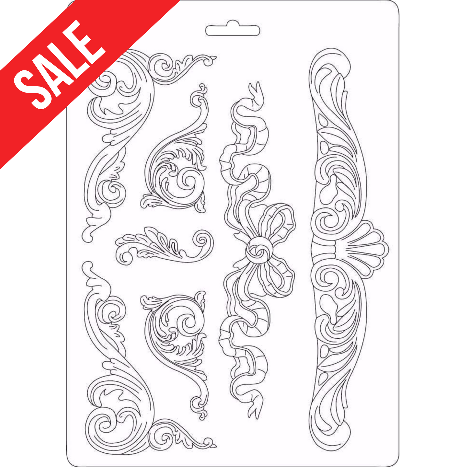 Stamperia MaxiMould A4 - Classic Decorations