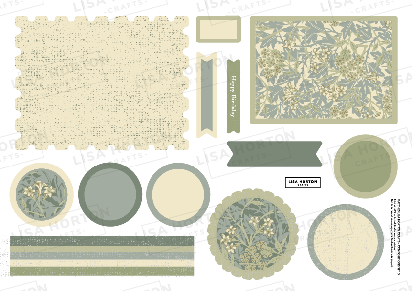 Compositions D William Morris Inspired – 22 Designs