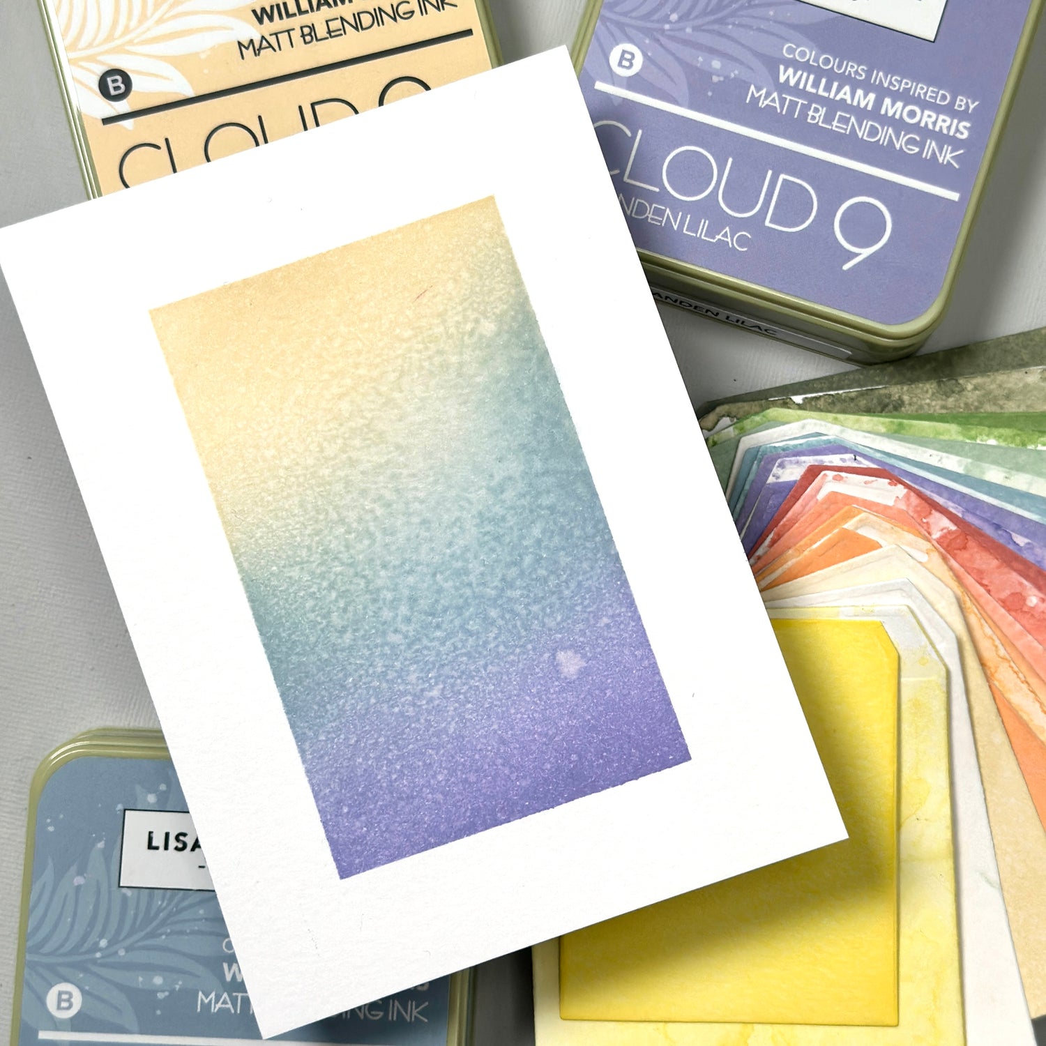 Inspired by William Morris' Cloud 9 Matt Blending Ink Pads - Release 1