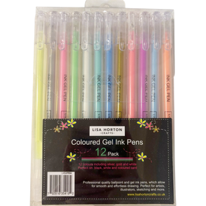Set of 12 Coloured Gel Ink Pens