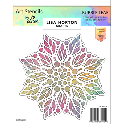Bubble Leaf Stencil