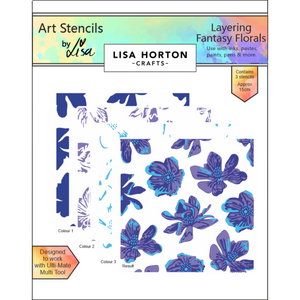 Layering Fantasy Florals Stencil Set