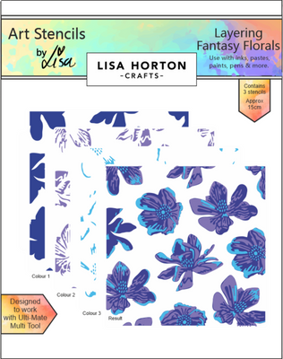 Layering Fantasy Florals Stencil Set