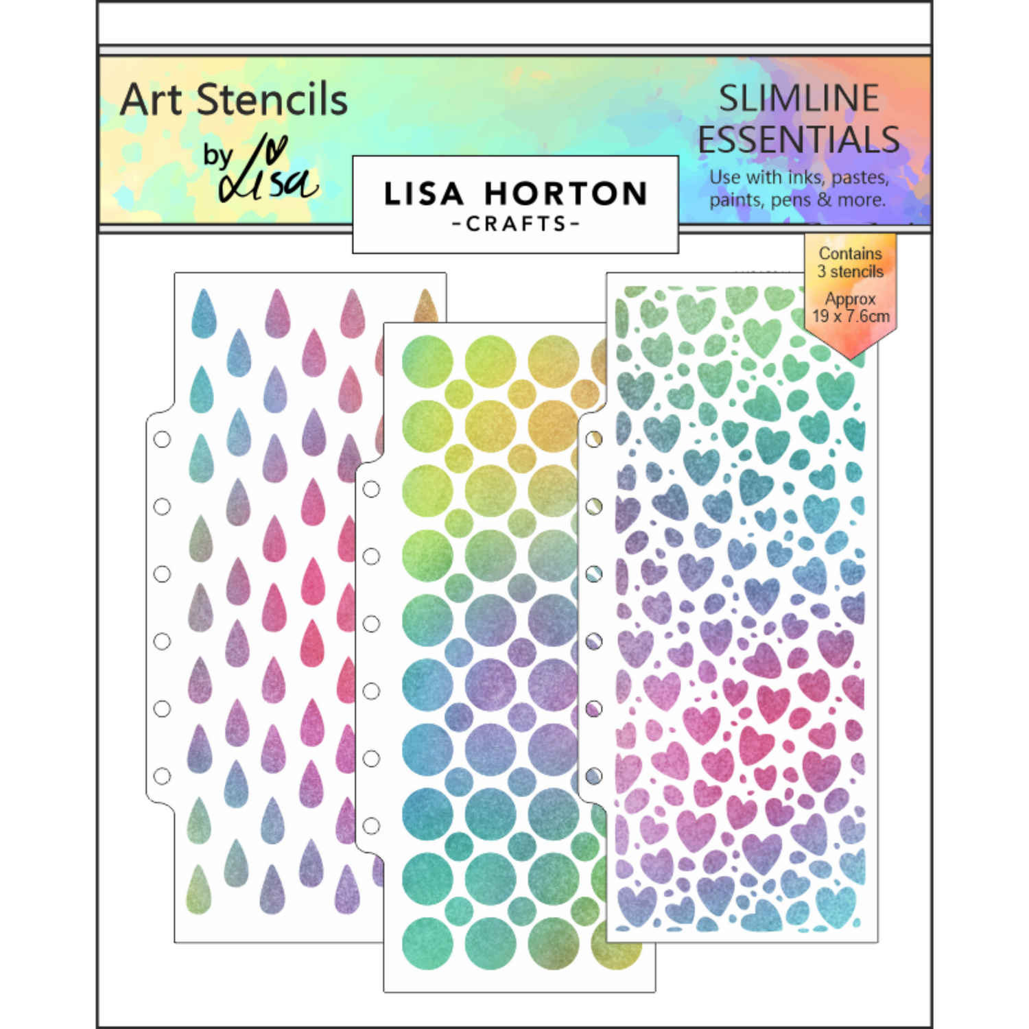 Slimline Essentials Stencil Set