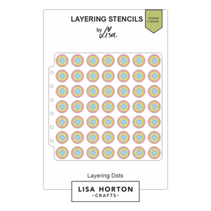 Lisa Horton Crafts Layering Dots Layering Stencils