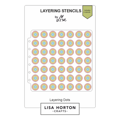 Lisa Horton Crafts Layering Dots Layering Stencils