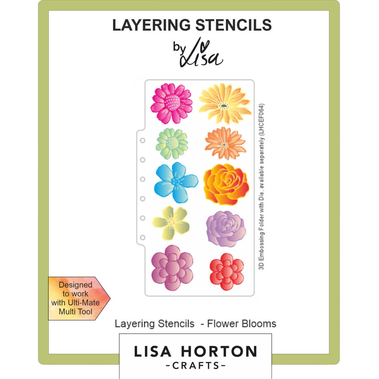 Flower Blooms DL Layering Stencils