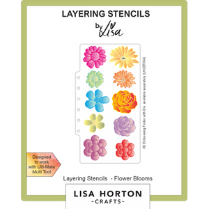 Flower Blooms DL Layering Stencils
