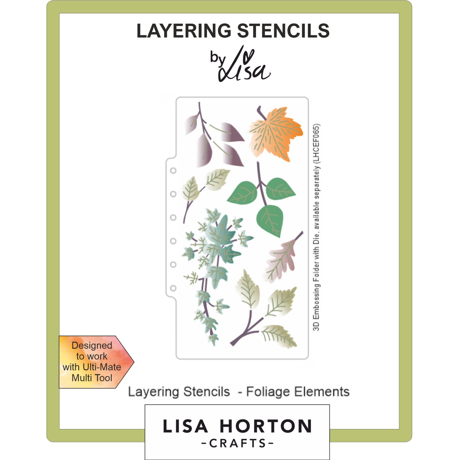 Foliage Elements DL Layering Stencils