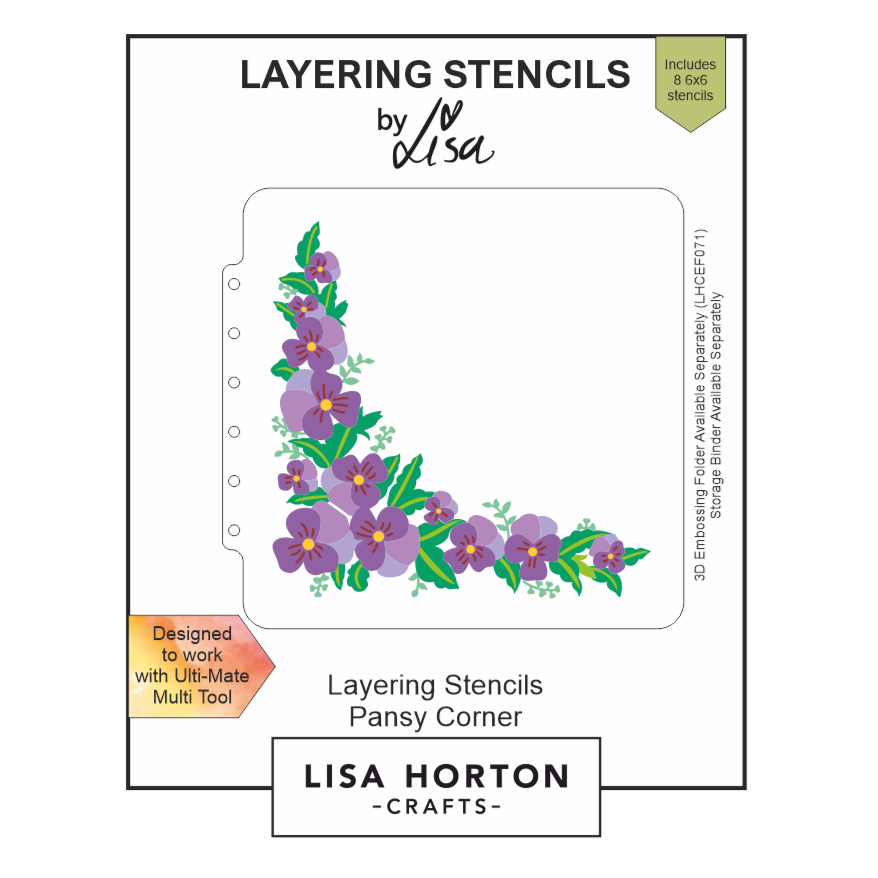 Lisa Horton Crafts Pansy Corner 6