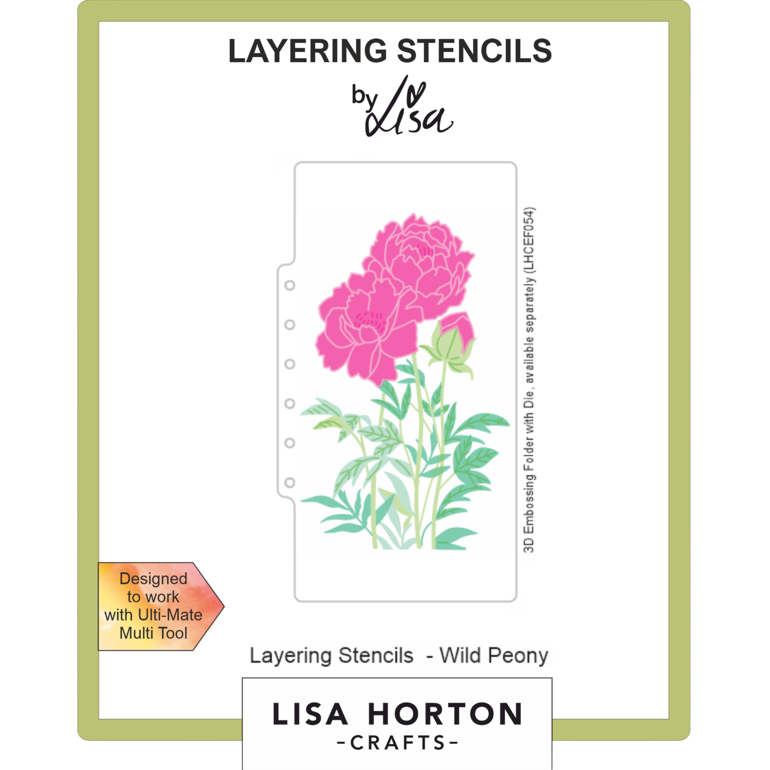 Wild Peony DL Layering Stencils