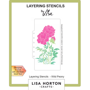 Wild Peony DL Layering Stencils