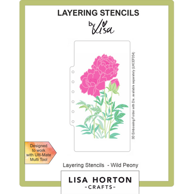 Wild Peony DL Layering Stencils