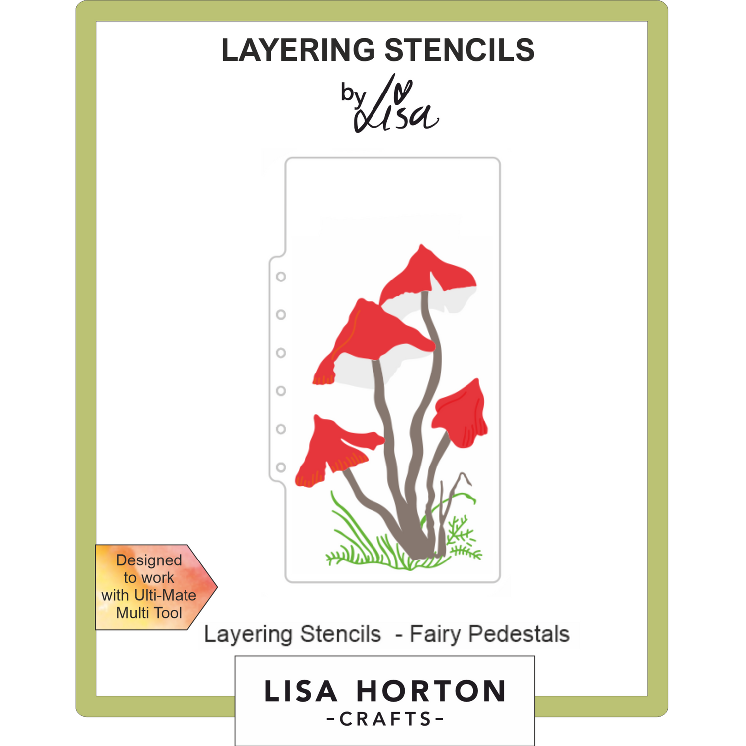 Fairy Pedestals DL Layering Stencils