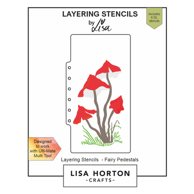 Lisa Horton Crafts Fairy Pedestals DL Layering Stencils