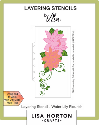 Water Lily Flourish DL Layering Stencils