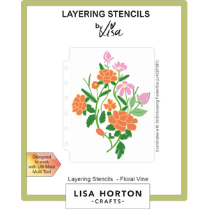 Floral Vine A6 Layering Stencils
