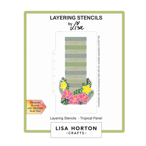 Lisa Horton Crafts Tropical Panel DL Layering Stencils