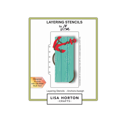 Lisa Horton Crafts Anchors Aweigh DL Layering Stencil