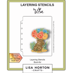 Boot-iful A6 Layering Stencils