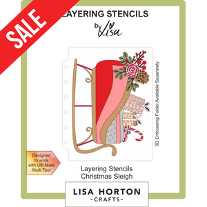 Christmas Sleigh Layering Stencils