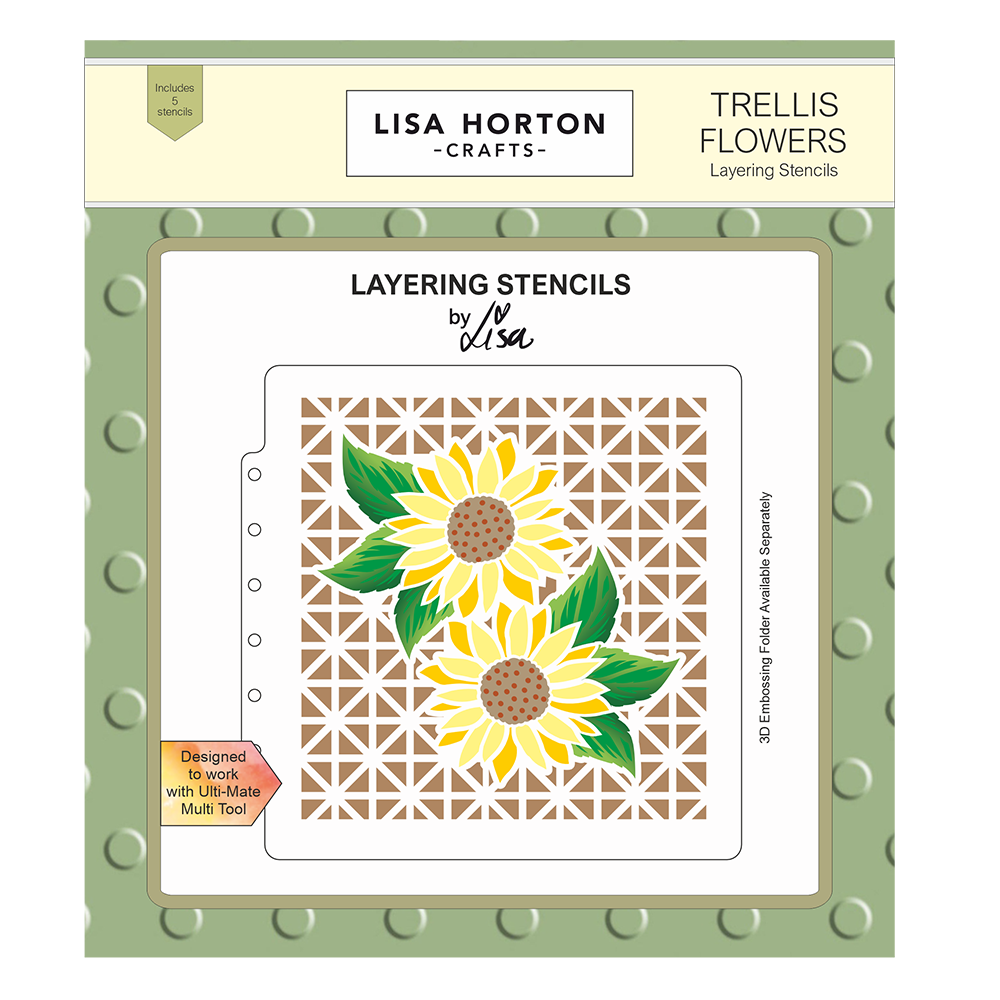 Lisa Horton Crafts Trellis Flowers 6