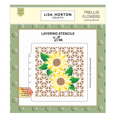 Lisa Horton Crafts Trellis Flowers 6
