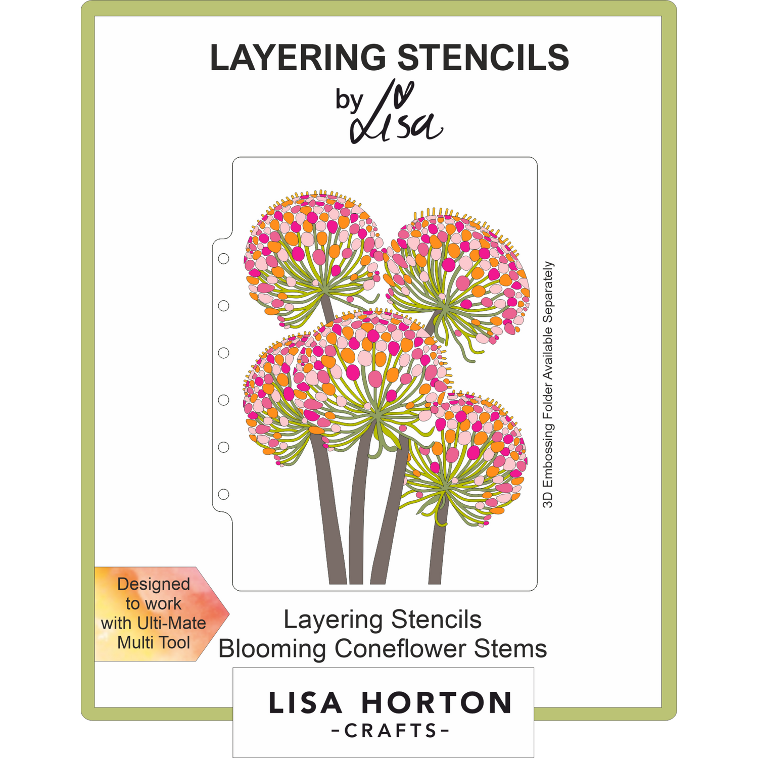 Blooming Coneflower Stems 5